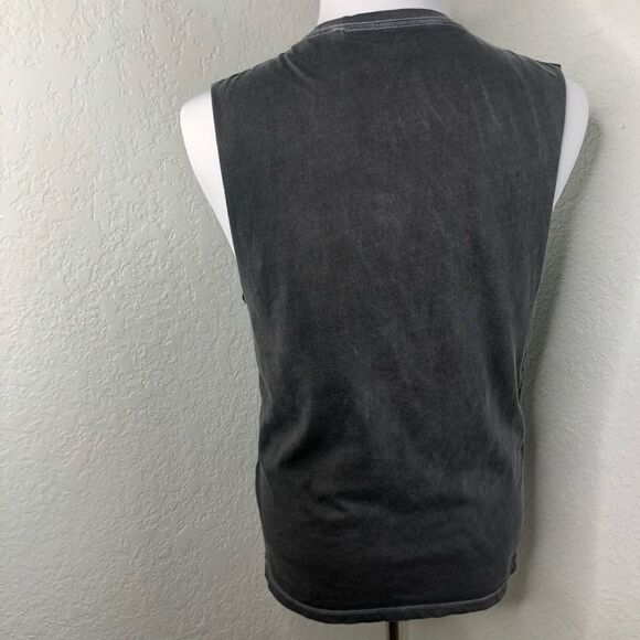 Guess Men’s Graphic Grey Muscle Tee Shirt Sz Small - Picture 3 of 8